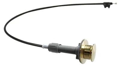 Spoelbakmand mit Steuerkabel, Edelstahl, goldfarben