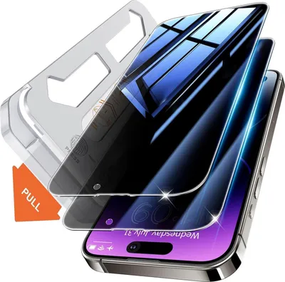 Obrázok produktu pre Tentoki pancierové sklo iPhone 14 Pro antišpiónske ochranné sklo 9H 2 kusy