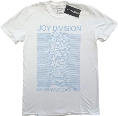 Produktbild von Joy Division - Unbekannte Freuden blau auf weiß Uni kleine T-Shirt - weiß