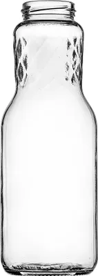 Produktbild von KADAX Glasflaschen 1L, Rot 1 Stück, Saftflaschen mit Schraubverschluss fi53mm, leere Flaschen zum Einkochen & Befüllen, Einmachflaschen für Saft, Weithalsflasche