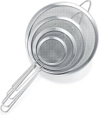 Immagine prodotto di Set di colini da cucina a maglia fine - acciaio inossidabile - 4 pezzi