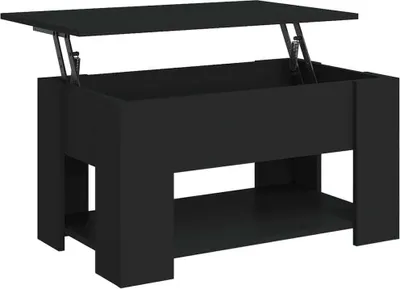 Produktbild von vidaXL Couchtisch Schwarz 79x49x41 cm Holzwerkstoff