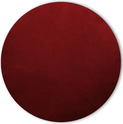 Produktbild von Kissenbezug rund 80 cm bordeaux Leinenoptik Kissenhülle Struktur Deko Kissen