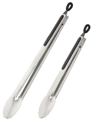 Productafbeelding van Bremermann grilltang, 2-delige set, ca. 44,5 (XL) en 35,5 (M) cm lang, roestvrij staal