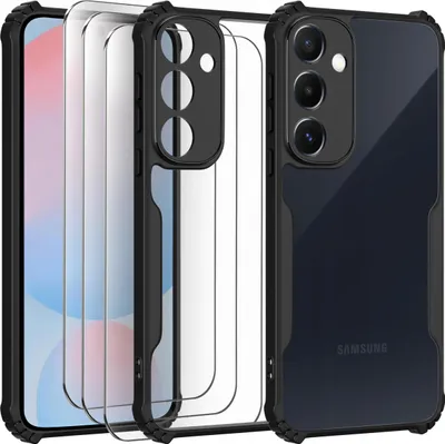 Zdjęcie produktu dla Etui do Samsung A56 5G Pancerne Przeźroczyste Plecki 3x szkło