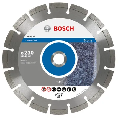 Zdjęcie produktu dla Bosch Standard for Stone - diamentowa tarcza tnąca do kamienia - 125 mm