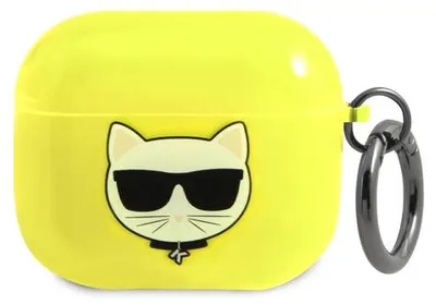 Produktbild von Karl Lagerfeld KLA3UCHFY AirPods 3 Hülle gelb/gelb Choupette