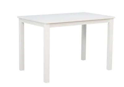 Produktbild von Woodroom Tisch Kota Hevea massiv weiß lackiert 110x75x70 cm