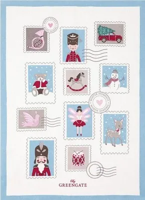 Produktbild von Greengate Xmas letter Geschirrtuch bedruckt 70x50cm