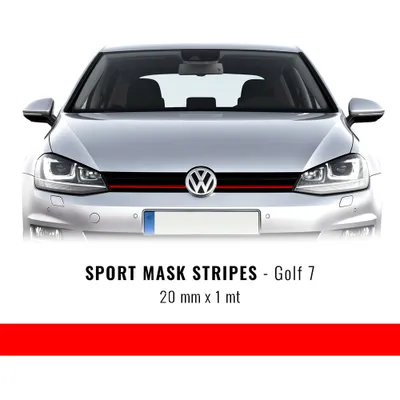 Immagine prodotto di Nastro adesivo a strisce per Golf 7 rosso 20 mm x 1 mt
