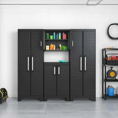 Image de Keter Armoire de rangement Detroit Haut Noir