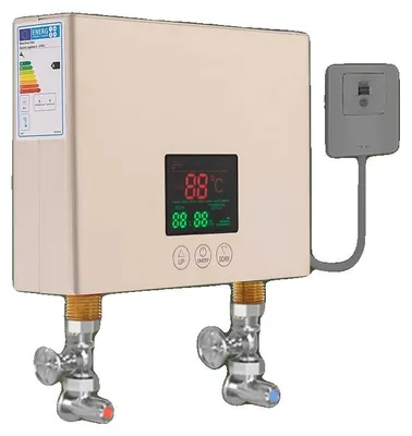 Immagine prodotto di Scaldabagno elettrico istantaneo, potenza 3000W, intervallo di temperatura 30-55℃/86-131℉, tensione AC 220V, pressione dell'acqua 0,04-1,2 MPa, diametro dell'attacco G1/2