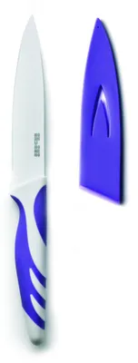 Küchenmesser, Edelstahl, 8,5 cm, violett, 1 Stück