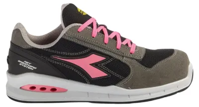 Produktbild von Diadora Damen Sicherheitsschuh RunNet AB LOW C8709 S1PS smoke/black/pink, nach EN ISO 20345:2022 S1PS FO SR  Größe 39