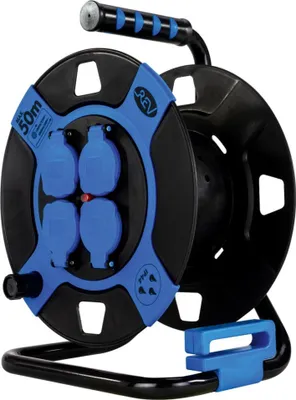 Image de REV Tambour vide 4x plastique IP44 noir/bleu