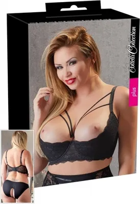 Produktbild von Cottelli Collection Plus Cottelli Collection Hebe Strass BH schwarz - Größe: 85E