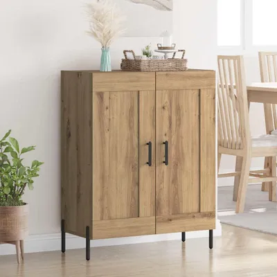 Productafbeelding van vidaXL Dressoir Artisan-Eik, 69,5 x 34 x 90 cm, samengesteld hout en ijzer