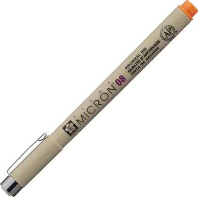 Obrázek produktu pro Sakura Pigma Micron Technické pero Orange 0,5 mm 1 ks
