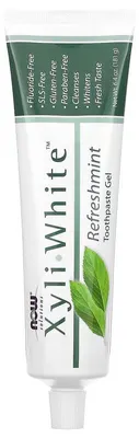 Immagine prodotto di NOW Foods | XYLIWHITE - Dentifricio alla menta rinfrescante