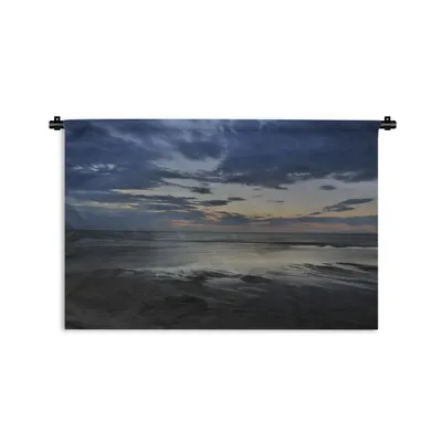 Obrázok produktu pre Nástenný gobelín s výhľadom na jazero Michigan večer, 120 x 80 cm, tapiséria, dekorácia, nástenná dekorácia