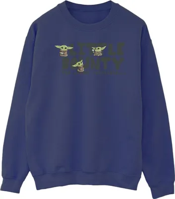 Produktbild von Star Wars The Mandalorian - "Little Bounty Hunter" Sweatshirt für Herren BI46621 (M) (Marineblau)
