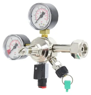Produktbild von Druckminderer, Druckregler, Druckreduzierventil - CO2 für AFG 7bar, 1-leitig, Gewinde: John Guest 8 mm