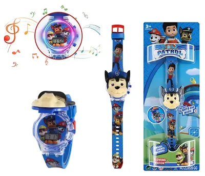 Image de Montre pour enfants avec musique et lumière Chase Paw Patrol.