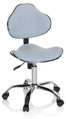 Obrázok produktu pre hjh OFFICE detská otočná stolička KIDDY GTI-3 stolová stolička pre deti výškovo nastaviteľná látka