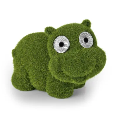 Image de Lampe solaire Hippo Hippopotame Lanterne Jardin Déco Lampe Chemin Lumière Figure IP44