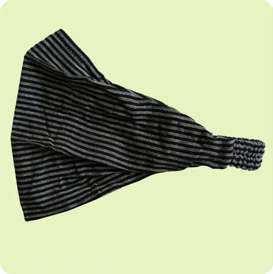 Produktbild von Haarband Stirnband Kopfband Kopftuch Schweißband Haarschmuck Sport Fitness Yoga Mütze, Schwarz-Weiß