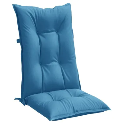 Produktbild von Hochlehner-Auflagen 4 Stk. Melange Blau 120x50x7 cm Stoff
