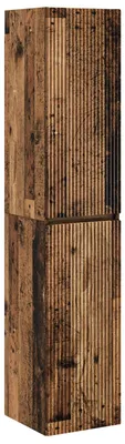 Produktbild von Wandmontierter Badezimmerschrank Altholz 33 x 34,5 x 160 cm