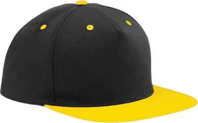 Produktbild von Beechfield - Snapback Mütze 5 Segmente PC6564 (Einheitsgröße) (Schwarz/Gelb)