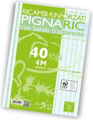 Produktbild von Pigna 02194594M, Weiß, 40 Blätter, A4, 80 g/m², 210 mm, 297 mm