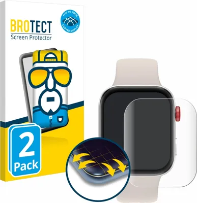 Produktbild von 2x BROTECT Fullscreen Schutzfolie für Huawei Watch Fit 3 Displayschutz Folie Fullcover Klar Transparent