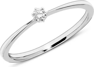 Produktbild von 585er Weißgold Verlobungsring Diamant (Größe: 54mm)