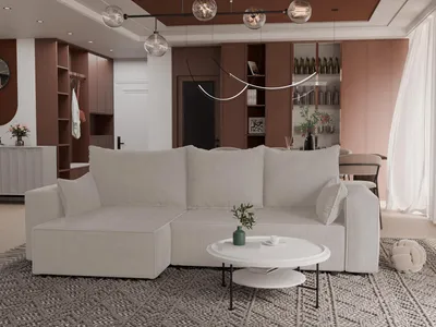 Produktbild von 4ALL HOME Ecksofa mit Schlaffunktion Tobi XL 275x145 cm - Couch - Sofa mit Bettkasten - Eckcouch - L-Form - Schlaffsofa - Schlafsofa mit Bettkasten - Universal Poso 100 Beige