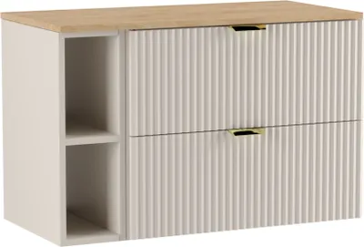 A product shot of a bathroom vanity.