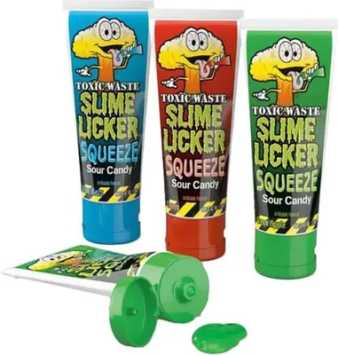 Produktbild von Toxic Waste Slime Licker Squeeze Sour Candy (12 x 70g)