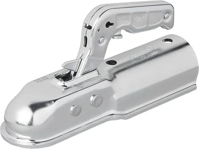 Produktbild von Kugelkupplung Stahl vertikal 2 Löcher rund 60mm 1300kg gebremst