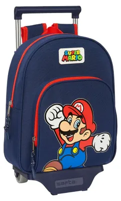 Produktbild von Safta Super Mario World Rucksack Mit Rollen Blau  Blau One Size
