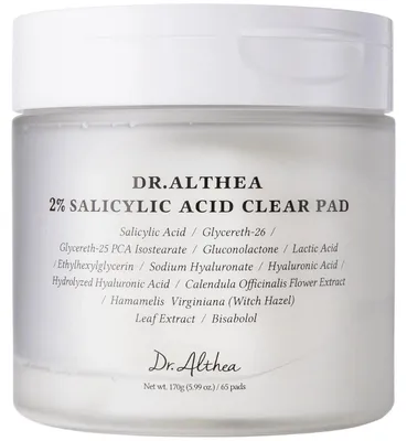 Zdjęcie produktu dla Dr.Althea 2% Salicylic Acid Clear Pad 60 szt.