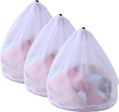 Produktbild von Famanu Wäschenetze für Waschmaschine, langlebige Wäschesäcke mit Reißverschluss - 3er Set