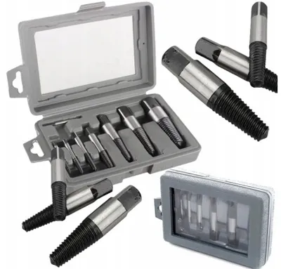 SilverTools S10708 Schraubenausdreher-Set aus Werkzeugstahl, 8-teilig