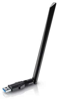 Produktbild von CSL - WLAN Adapter 1200MBit/s - 2,4Ghz + 5Ghz - Dual Band - 5 dBi externe Antenne - Mini WiFi Stick 1200 MBit/s - Wireless LAN - USB 3.2 Gen.1 Netzwerk Dongle - Für PC Desktop Laptop - auch Windows 11
