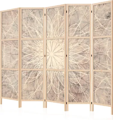 Immagine prodotto di LUMASOUL Paravento monofacciale, paravento divisorio per interni, motivo boho giapponese, 225x172 cm