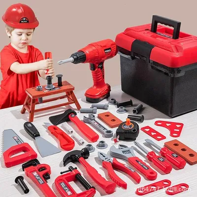 Produktbild von Kinder Reparatur-Werkzeugkoffer Spielset Ingenieur Rollenspiel
