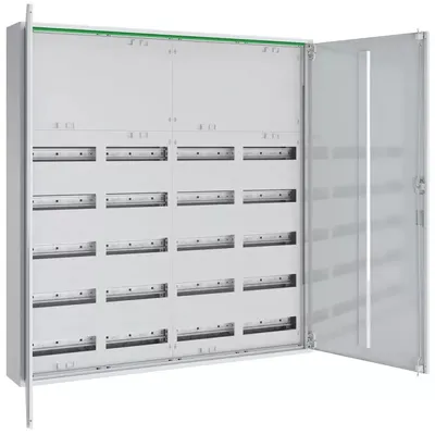 Produktbild von ABN Feldverteiler AP T:160mm mit Volltür 240TE-REG / 96TE-Klemmen 4x7-reihig ABNRM407K02