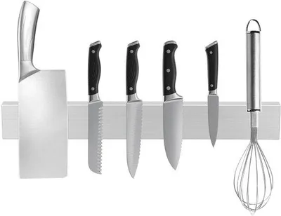 Produktbild von Magnetstreifen, 40 cm, magnetischer Messerhalter, Edelstahl, Messer, Magnet