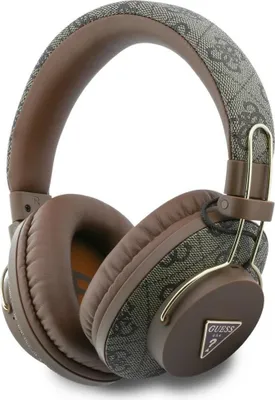 Obrázok produktu pre Slúchadlá na uši Guess Triangle Logo Bluetooth Enc Brown